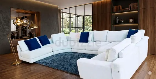 Chattles and more premium quality olta feather filled modular sofa