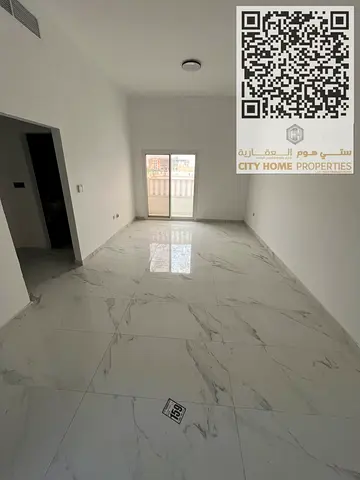 One bedroom and hall apartment Al Mowaihat 3 near Dubai exit first occupancy central AC two external bathrooms large space rent 38000 AED per year 4 o