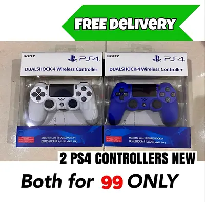 2 NEW PS4 Controllers (Free Delivery) - Both PS4 Controller for 99