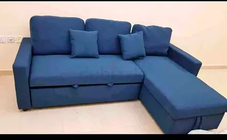 New L Shape Storage Corner Convertible Sofa Cumbed For Sale