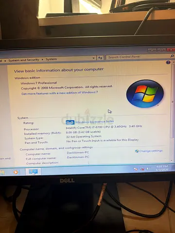 Desktop for sale (DELL OPTIPLEX)