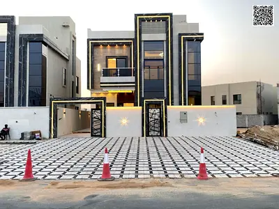 للبيع فيلا بالقرب من المسجد من أفخم الفلل في عجمان بناء وتشطيب سوبر ديلوكس مساحة بناء واسعة جدًا وغرف، تملك حر للبيع، فيلا بموقع مميز - تشطيبات م