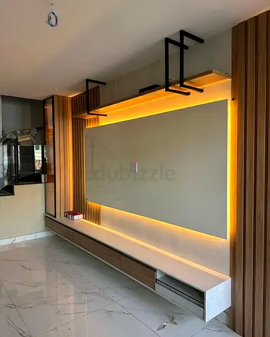 Luxury TV unit wall design for living room