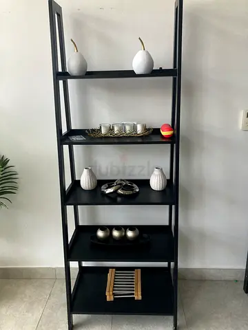 Stylish Black Shelving Unit for Modern Decor
