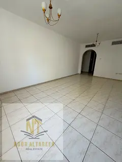 A spacious apartment for rent in Al Qasimia (Al Nad), featuring 2 bedrooms, including a master bedro