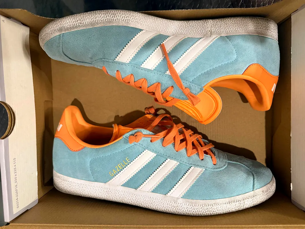 adidas gazelle silver green womens adidas Inter Miami Gazelle Indoor Soccer Shoes (Sky Blue/Pink)