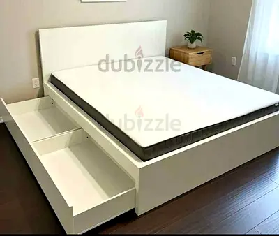 Ikea Queen size 160×200 bed with mattress available in perfect condition