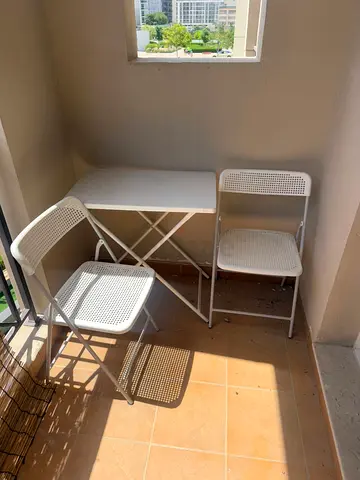 Compact Folding Table with Chairs