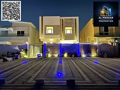 Modern villa on a main street, 4200 sq ft, with front setback for 10 cars, electricity and water inc