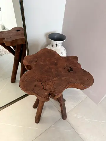 Unique Rustic Wooden Side Table