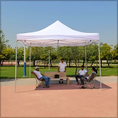 Yatai Decor Pop Up Gazebo Canopy 4x4 Meters Outdoor Garden Water-Resistant Folding Party Camping Ten