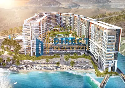 ادفع 30% وابدأ خطة الدفع من تاريخ الشراء – شقة فاخرة على الشاطئ مباشرة  في منتجع خورفكان