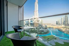 Elegant Furnished Apartment | Burj &amp; Fountain View | Vacant Now