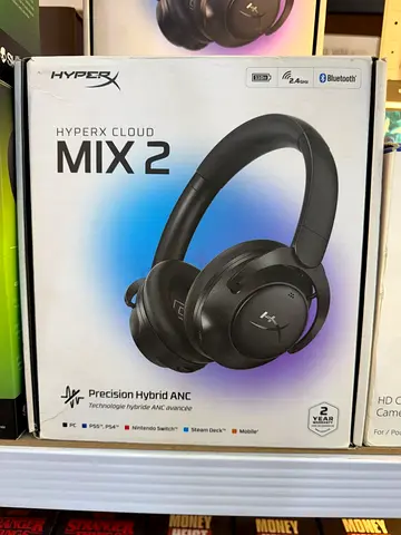 HyperX Cloud MIX 2 Wireless ANC Headphones — Like New, Boxed