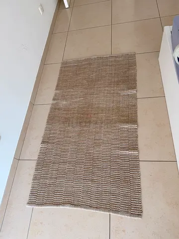 Handwoven Beige Area Rug