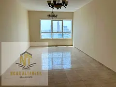 Spacious apartment for rent in Al Taawun, featuring 2 bedrooms including one master bedroom, 3 bathr