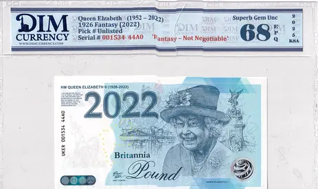 Queen Elizabeth II (1926–2022)Fantasy / Commemorative Banknote DIM 120AED