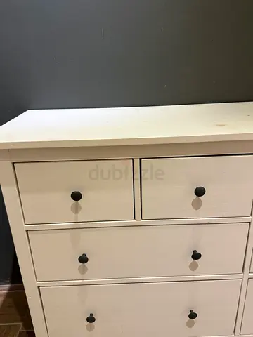 My white multi-door storage cabinet — good condition