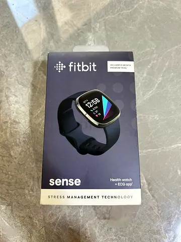 Fitbit Sense smartwatch (boxed) — ECG  stress management