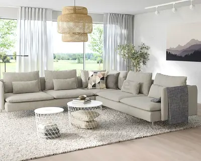 Soderhim ikea corner sofa beige perfect condition