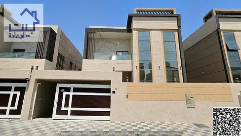 امتلك فيلا بتصميم مودرن حديث بمنطقه الياسمين _ عجمان ( طابقين ) (شامل الماء والكهرباء والمكيفات) موقع مميز علي بعد دقائق لشارع الشيخ محمد بن زايد