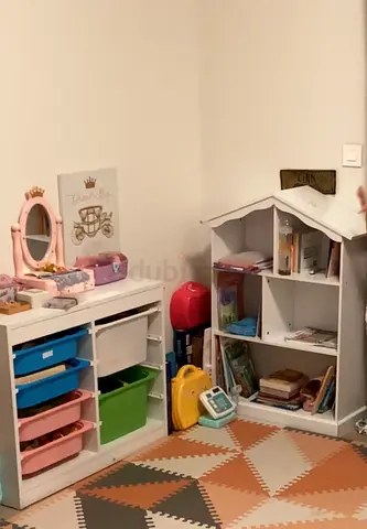 Colorful Baby Toy Storage and Bookshelf