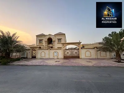Al Rawda villa, near Sheikh Ammar Street, large area, freehold ownership, includes electricity, water and air conditioning