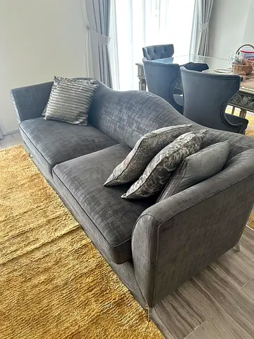 Modern Grey Fabric Sofa - Comfortable  Stylish