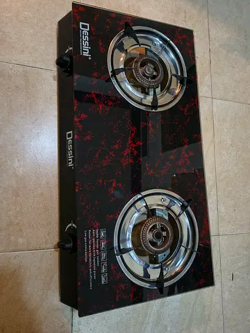 Dessini Regina 2-Burner gas stove with glass top, auto ignition, Used for a month, original packing