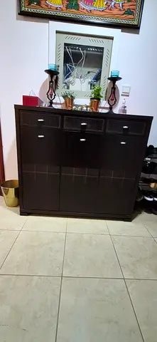 Shoe cabinet of Homecentre wooden 3 door and 3 drawers