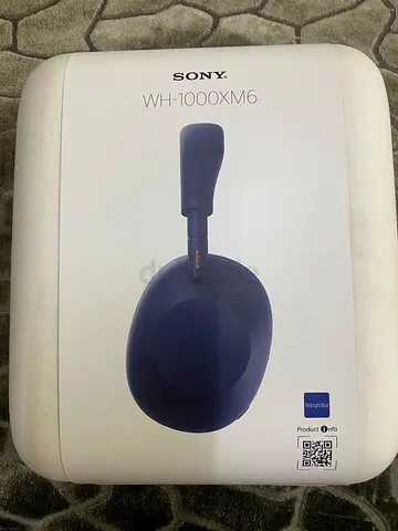 Sony WH-1000XM6 Premium Wireless Headphones Noise Cancelling Foldable - midnight blue Box pack