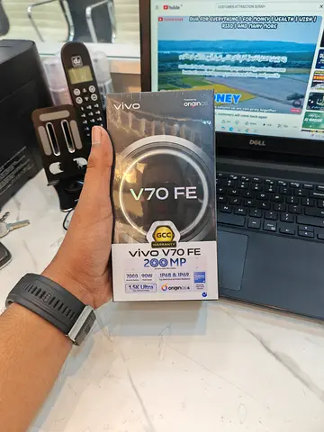 Vivo v70 fe 256 gb TDRA 1 YEAR WARRANTY