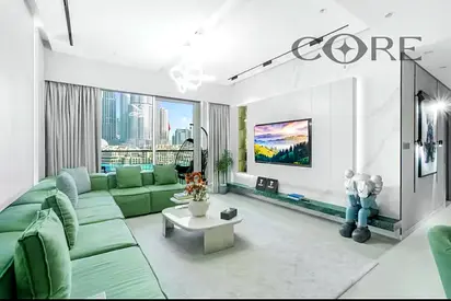 شقة مفروشة بغرفتي نوم | منطقة جراند أوبرا | إطلالات على المارينا والنافورة