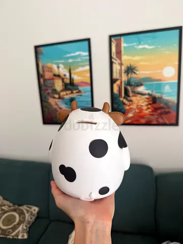 My cute cow coin bank - kids piggy bank (used)