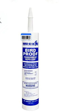 Bird-X Bird Proof Transparent Repellent — 10 oz tube made in USA
