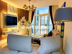 Furnished 1BR | Canal &amp; Burj View | Millennium Binghatti/4 cheques