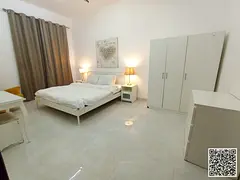 Luxury one-bedroom apartment with a balcony and open views. Ajman Corniche. Fully furnished, availab