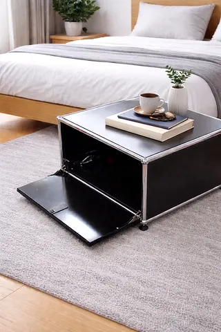 USM Haller Side table / Media unit / Printer stand (O1) Black by Star Office LLC (Dubai, Abu Dhabi,