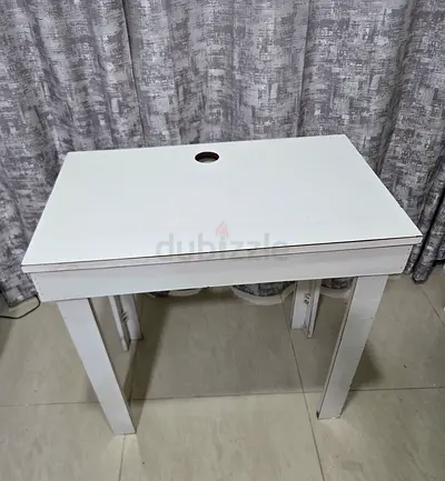 Study Table + IKEA White Chair for Sale – Good Condition