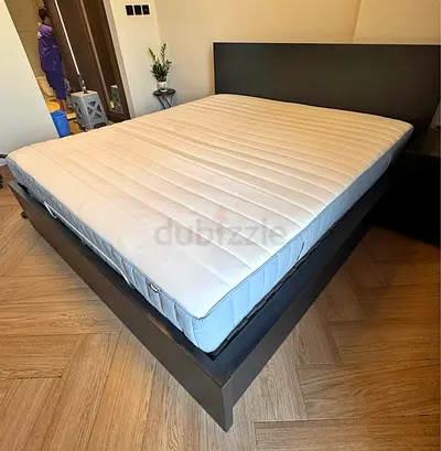 Ikea Hydraulic Ottoman Queen size bed with mattress available in perfect condition