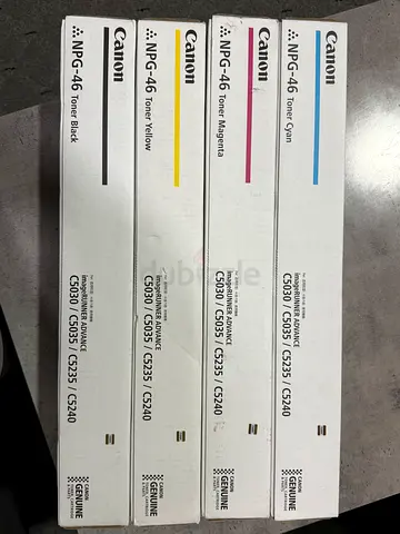 Set of Canon NPG-46/CEXV29 Toner Cartridges Genuine for imageRUNNER ADVANCE C5030/C5035/C5235/C5240