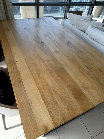 Custom mango wood Dining Table with bench - Good Condition