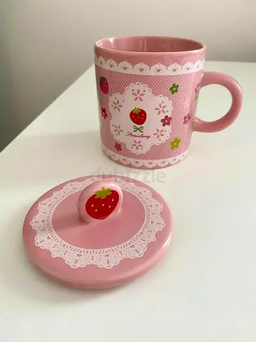 New pink cup with cover