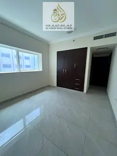 Three bedroom apartment with maid room for rent in Sharjah Al Majaz 2 with free parking and prime lo