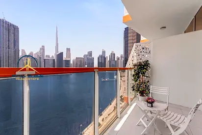 Furnished Studio | Balcony | Burj & Canal Views | Millennium Binghatti, Business Bay