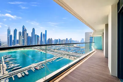 High Floor | Full Marina View | Vacant | Emaar