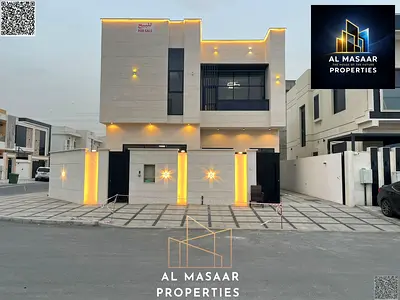 فيلا( زاويه ) للبيع بعجمان| منطقة الياسمين| 6 غرف ومجلس وصاله وغرفة خادمة ورووف | تملك حر|  والمكيف المركزى.