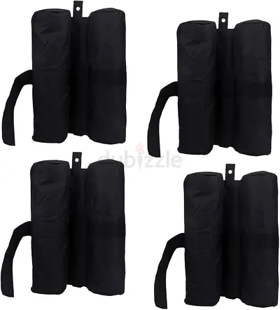 Tiny Store 4Pcs Heavy Duty Weight Bags Sand Bags for Pop up Canopy Sun Umberlla Black