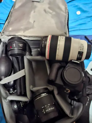 Canon 250d Camera Kit with Lenses and Accessories