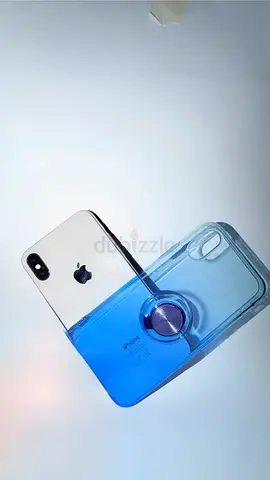 iPhone X/XS with blue clear ring case